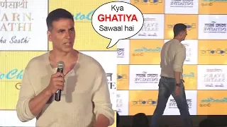 Akshay Kumar ANGRY On Reporters Embarrassing Questions & Walks Off From Stage