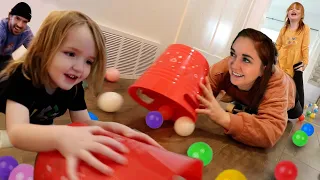 NiKO vs ADLEY Valentines Day Challenges!! Hungry Hippo! Eat Your Heart Out! fun family kids games 💌