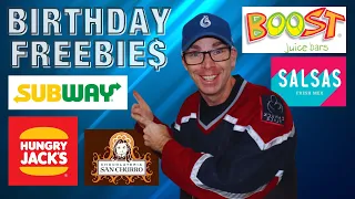 Birthday Freebies! How and where to get free stuff on your birthday ! 2021