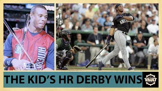 Ken Griffey Jr dominates the Home Run Derby! He has a record 3 derby wins