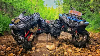 Honda & Yamaha Mudding Showdown. Grizzly vs Rubicon