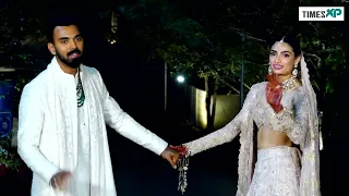 Athiya Shetty KL Rahul Pose for Media Post Wedding; Watch Video; | TimesXP