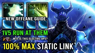 WTF 100% Max Static Link 1v5 Butterfly Run At Them | NEW Offlane Razor Guide 7.33d Dota 2