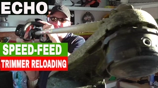 RELOADING THE ECHO LINE TRIMMER SPEED FEED HEAD  -TUTORIAL