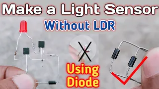 Awesome Idea With 1N4007 Diode To Make Automatic Light Sensor Without LDR