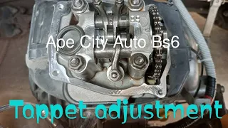 piaggio ape city Auto Bs.6 230cc , Tappet adjustment @automsallinone3193