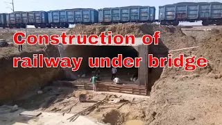 Construction of railway under bridge from precast concrete best civil engineering super structure |