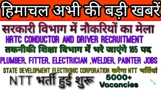 hp today news। hp job alerts2022 ।।  NTT , HRTC , ITI,  vocational trainer jobs।। hp job vacancy