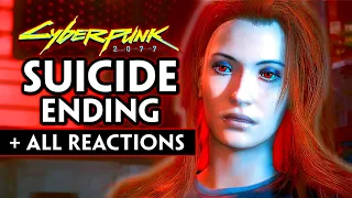 Cyberpunk ► SUICIDE ENDING — Judy, Panam & Other Romances React™ [Male & Female Version]