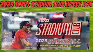 NEW RELEASE: 2023 TOPPS STADIUM CLUB HOBBY BOX! 2 Autos Per Box! CASE  HIT GOLD MINTED!