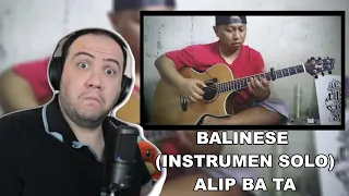 Alip Ba Ta Reaction - Balinese (Instrumen Solo Guitar) - TEACHER PAUL REACTS