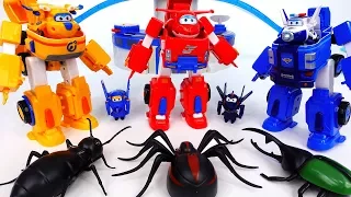 Go Go Super Wings Robot Suits~! Bugs In The World Airport - ToyMart TV