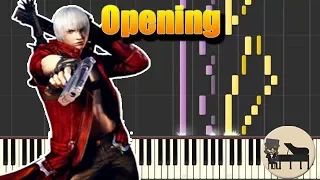 Opening - Devil May Cry 3: Dante's Awakening [Piano Tutorial] (Synthesia) HD Cover