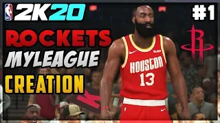 NBA 2K20 Houston Rockets MyLeague - The Creation! The Future Finals Champs! (EP 1)