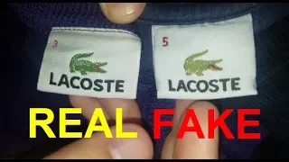 Original vs. Good Replica Lacoste Sweater. How to spot fake Lacoste sweatshirt