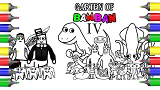 New Garten of BanBan 4 Coloring pages Coloring /ALL BOSSES + ENDING/ Music [NCS]