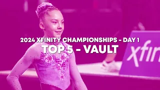 Top 5 Routines - Vault - Junior Women Day 1 - 2024 Xfinity US Championships
