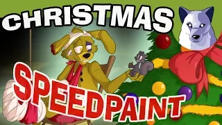 FNAF Christmas Speedpaint - Springtrap's Tree [Tony Crynight]