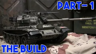 1/16th scale RC Israeli Tiran 5 tank Hooben T55 conversion Part 1 of 3 (project start and build)