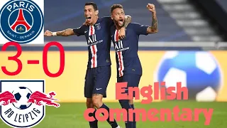 PSG VS LEIPZIG  UCL SEMI FINAL 2020 #ucl #psg_leipzig #extended_highlights #3_0  #english_commentary