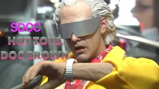 SDCC "Early Look" Hot Toys Doc Brown Back To The Future Part II 7/21/16