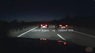 1300HP Supra vs 1000HP Nissan GTR