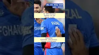 SL vs Afg 2nd odi 2024 match highlights | Asalanka | Hasaranga