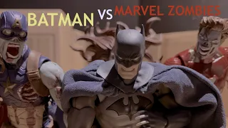 Batman vs Marvel Zombies (A Marvel and DC Stop Motion)