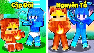 TÔ GÀ THỬ THÁCH 24H TRỞ THÀNH CẶP ĐÔI NGUYÊN TỐ LỬA VÀ NƯỚC CÙNG NABEE TRONG MINECRAFT