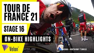Tour de France 2021: Stage 16 On-Bike Highlights