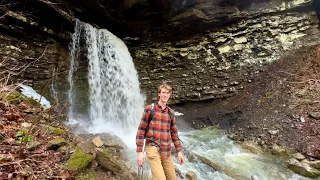 Solo Exploring the Arkansas Grand Canyon | Big Creek Cave Falls