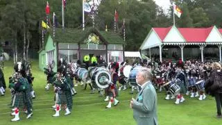 GWC playing in Massed Pipe Bands at Braemar Gathering 2011 (2)