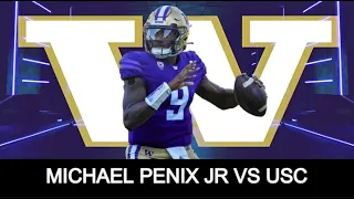 Michael Penix Jr vs USC | 2024 NFL Draft Film |