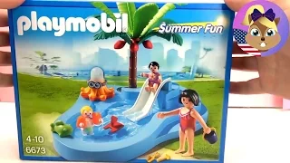 Playmobil Summer Fun Baby Pool with Slide - 6673 Unboxing