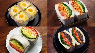 4 Easy Sandwich Recipes for Lunch(4K)