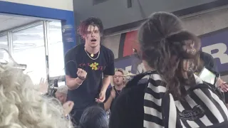 Yungblud performing "Tin Pan Boy" at Waterloo Records in Austin 5/8/2019