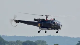 Aerospatiale SA-316B Alouette III Belgian NAVY arrival at RNAS Yeovilton Air Day 2018