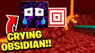 NEW Crying Obsidian and TARGET Block in Snapshot 20w09a! (Nether Update)