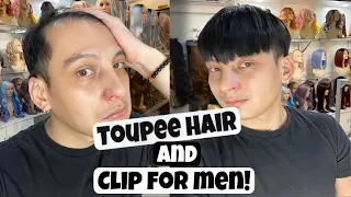 VLOG 41 TOUPEE HAIR AND CLIP WIG FOR MEN #wig #wigformen #toupeehair #philippines