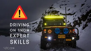 Driving On Snow | Learn to drive: Expert skills | Toyota 70series | Travel with Fobak