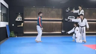 900도 3방 태권도 발차기 모음900 taekwondo kick  on 3 targets