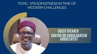 STEADFASTNESS IN THE FACE OF CHALLENGES