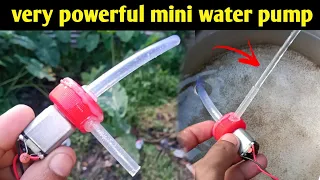 How to make mini water pump at home easy / science project / electric water pump