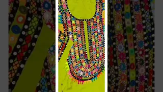 Hand Mirror work Embroidery on Kurtis||Dress Designing Ideas for kurtis with Mirrors