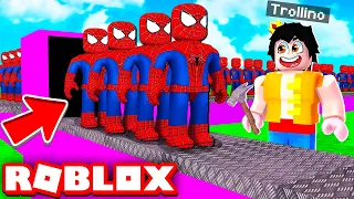 ¡¡LA FÁBRICA DE SPIDERMAN EN ROBLOX!! 🕷️🕸️ Super Hero Tycoon