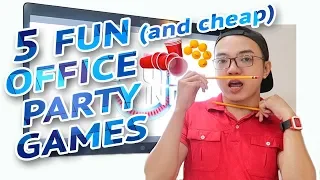 5 FUN and CHEAP PARTY GAMES AT WORK 🎲 | Minute To Win It Style