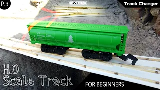 How to make a Train Track Changer H.O(1:87) | By using matchstick At HOME 🤔 #hoscale #trackchanger