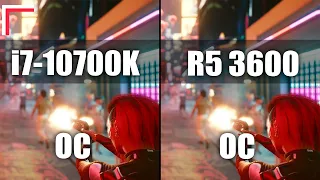 Intel Core i7-10700K OC vs AMD Ryzen 5 3600 OC — Тест в 8 играх! [1080p, 1440p]