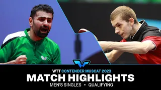 Cedric Meissner vs Noshad Alamiyan | MS Qual | WTT Contender Muscat 2023