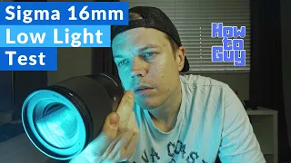 Sigma 16mm f/1.4 + Sony a6400 Low Light test